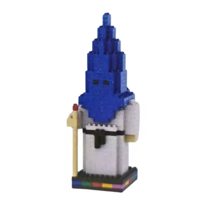 Pixo Nazareno con capirote azul y túnica blanca 342 piezas - bloques de construcción NZSC16 - 1