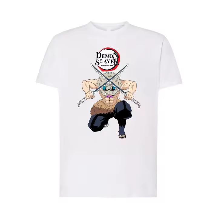 Camiseta - Demon Slayer - Inosuke - Serie de Anime/Manga - Unisex algodón premium para hombre y mujer - 1