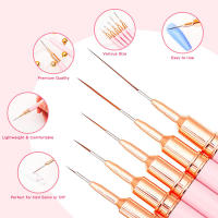 Set De 5 Pinceles Para Uñas Nail Art Liner Brush Pen Extensos Para Dibujar Y Estríper Profesional Herramientas De Manicura - details 2
