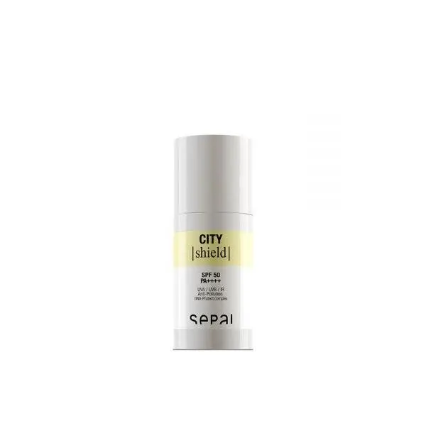 CITY Shield Crema Solar Facial SPF 50 Sepai- Protector solar de Amplio Espectro con Ultimate Protection Complex - Protección Global contra Rayos UV, IR y Exposoma Urbano - Vegano y Libre de Tóxicos - 1