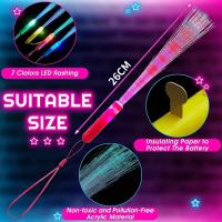 12/24Pcs LED Stick Colorido Fibra Luz Nocturna Juguete LED Para Fiesta Noche Propiedades Regalo De Cumpleaños Boda Navidad - details 12