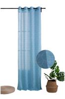 Cortina de tela semitranslúcido lino y poliéster con diseño de hojas.140x260cm,decoracion para hogar. - details 4