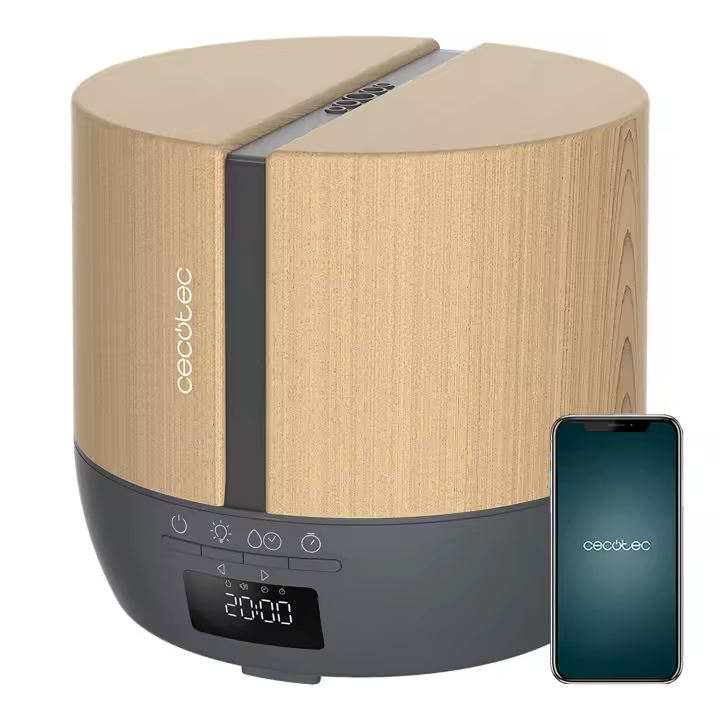 Cecotec Humidificador Difusor de aroma PureAroma 550 Connected Grey Woody - 1