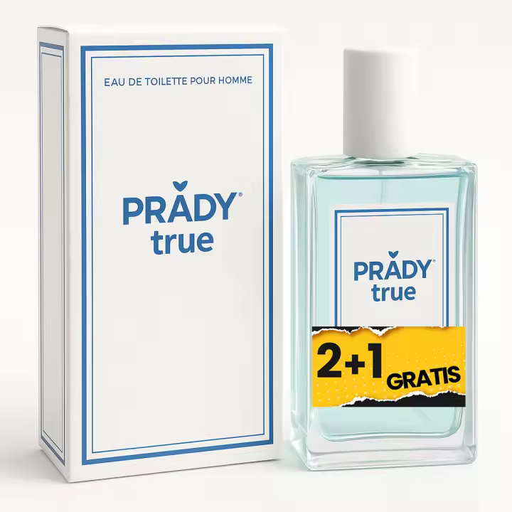 3 UNIDADES (2+1 Gratis) TRUE Eau de Toilette para Hombre 100ml Prady Fragancia inspirada en otros perfumes Pour Homme Colonia - 1