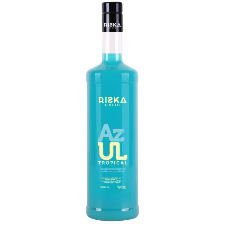 RISKA LICORES Refresco de Concentrado de Frutas RISKA Sin alcohol - Bebida Refrescante - Litro - 1