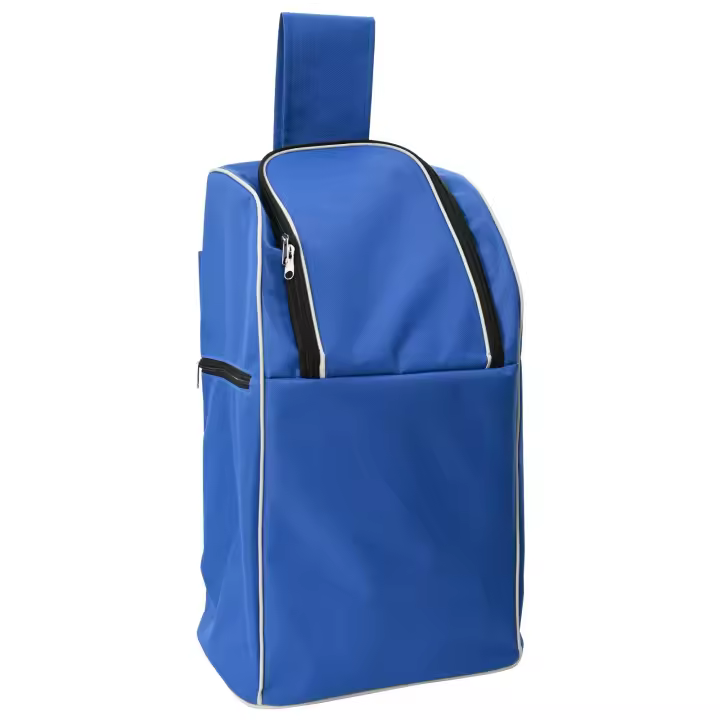Carrito de Compras vidaXL con Escalador de Escaleras Azul 38 L - 1