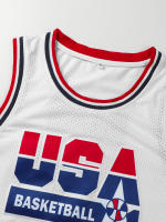Camiseta De Baloncesto Para Hombres USA#7 Transpirable Cuello Redondo Deportiva Sin Mangas Uniforme De Entrenamiento Para Niños Nuevo Diseño Tops - details 3