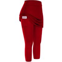 Pantalones Deportivos De Yoga Para Mujer Leggings Con Falda Y Bolsillos Cintura Elástica Ajuste Grande Talla Grande - details 21