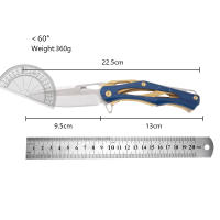 Cuchillo Plegable Táctico Para Campo Y Supervivencia Transformer Cuchillo De Defensa Acero Inoxidable Abertura Rápida Sin Resorte - details 0