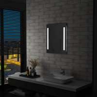 Espejo de Pared de Baño con LED y Estante Accesorio de Tocador Dimensiones 50 x 70 cm, 60 x 80 cm, 60 x 100 cm - details 0