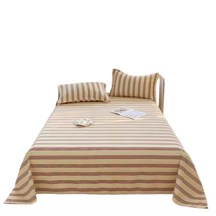 Sábana Individual Doble Estampada Floral Estilo Nórdico Para Dormitorio De Estudiantes (no Incluye Fundas De Almohada) Material Poliéster 100% - 1