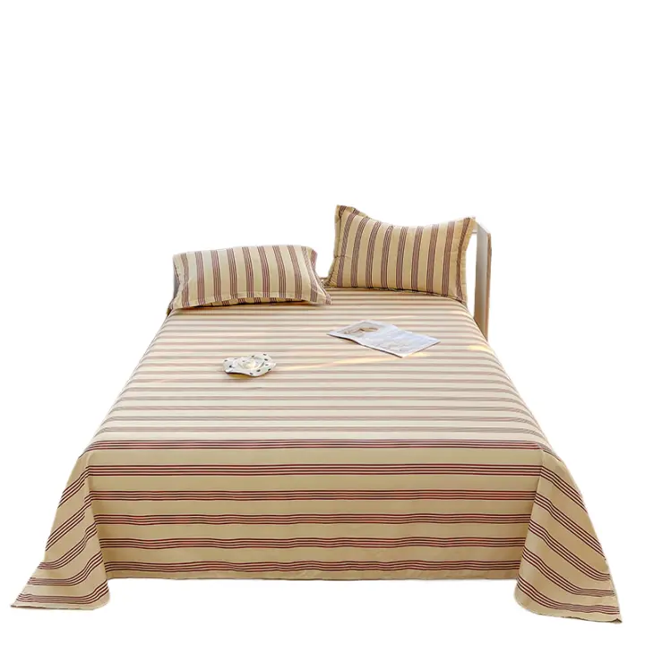 Sábana Individual Doble Estampada Floral Estilo Nórdico Para Dormitorio De Estudiantes (no Incluye Fundas De Almohada) Material Poliéster 100% - 1