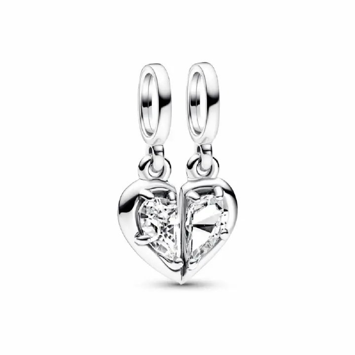 Charm colgante Pandora Corazón Divisible Madre e Hija - 1