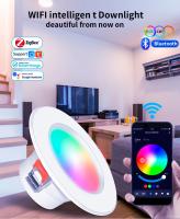 Lámpara De Techo Inteligente Tuya WiFi ZigBee LED Downlight RGB 5W 7W 10W 15W Dimmable Control Remoto APP Para Dormitorio - details 3