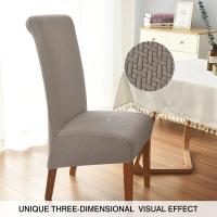 Cubierta De Silla Jacquard Talla XL Stretch Para Comedor Anti Suciedad Fundas De Asiento Modernas Para Bodas Y Cocinas - details 2