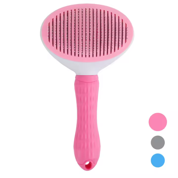 Cepillo De Peluquería Para Mascotas De Acero Inoxidable Con Agujas Flotantes Eliminador De Pelo Para Perros Y Gatos Cuidado De La Piel Y Belleza - 1