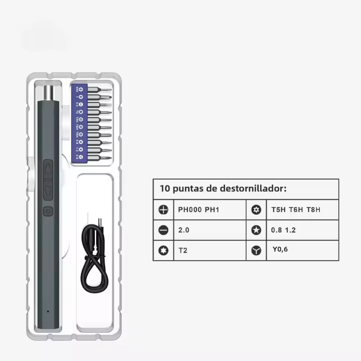 Precisión Destornillador Eléctrico Set 12/39/50-en-1 Magnético Phillips Torx Bit Herramientas Profesionales Reparación Sin Cable Para Teléfono Juego Toy PC - 1