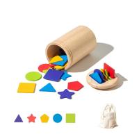Juguetes De Madera Montessori Para Niños Edad Temprana Juego De Colores Y Formas Mejora El Desarrollo Motor Y Educativo - details 8