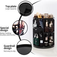 Organizador De Maquillaje 360 Grados Giratorio En Transparencia Para El Baño Y La Encimera Estantería De Carrousel Para Cosméticos - details 8