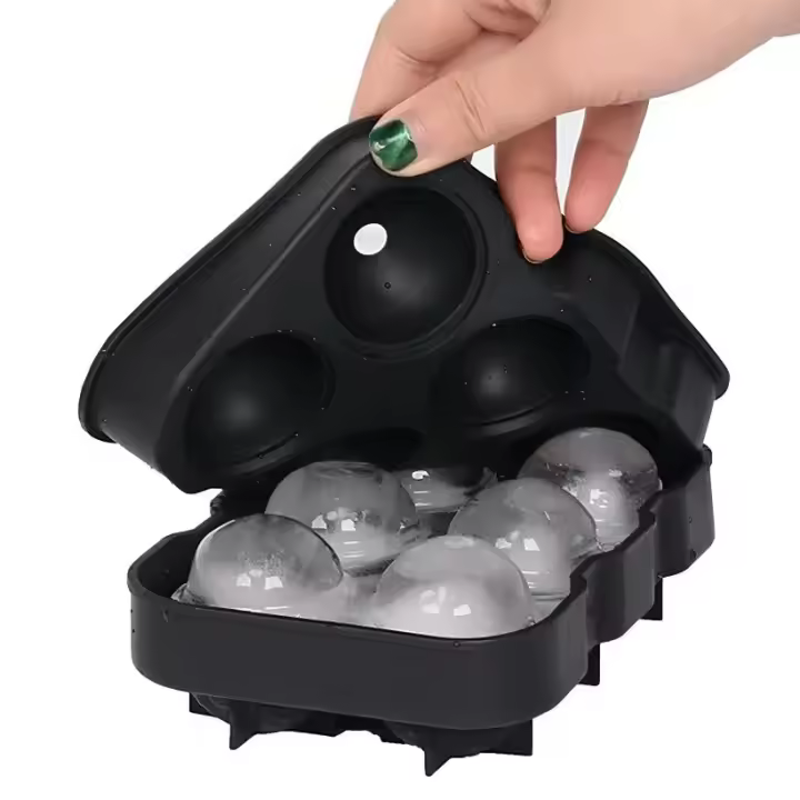Hacer Cubos De Hielo Redondos Y Cuadrados 6 Compartimentos Para Whiskey Cócteles Y Bebidas Hacer Hielo Para Mantener Frías Moldes De Hielo - 1