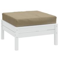 vidaXL Cojín para sofá palets tela gris melange 60x60x10 cm en color Antracita/Rojo/Taupé y más | acolchados duraderos para sofás de jardín terraza exterior - details 2