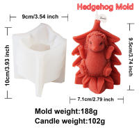 Molde De Silicona 3D Para Candles Y Artesanía En Forma De Cabeza De Ciervo Sika Oveja Erizo Animal Herramienta Decorativa Para Cera Aromaterapia Y Gypsum - details 6