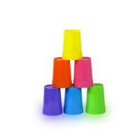 Arco Iris 7 Unidades de plástico conjunto reusable Agua Taza picnic Viajes Fashion Fun portátilArco Iris traje Taza Fiesta Niños Bebida Taza - details 2