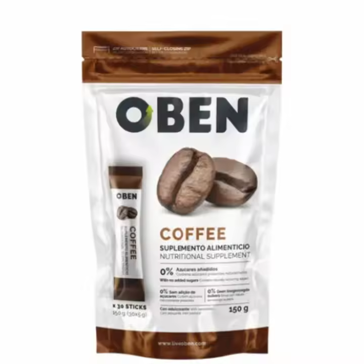 RVS REGALA VIDA SANA . Cafe OBEN. Nuevo Cafe quema grasas. 30 Sobres individuales Sin azucar añadido. - 1
