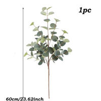 1pc Eucalipto Artificial Altura 60cm Ramas Verdes De Planta Sintética Para Decoración De Vaso Casa Fiesta Boda - details 1