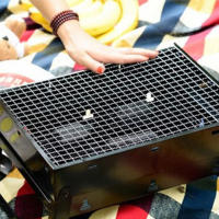 Cesta De Asado Antideslizante Para Pescado Con Mango De Metal Herramienta De Barbecue Para Carne Bacon Grill Rededor Para BBQ Al Aire Libre Y Cocina Picnic - details 0