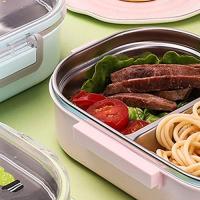 Fiambrera Térmica de Maple inoxidable contenedor de Alimentación Ecológico portátil con compartimientos Caja De alasesinato a prueba de fugas - details 1