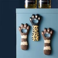 LMETJMA Abrebotellas De Pata De Gato Lindo Imán Para Refrigerador Abre Cerveza Y Bebidas Forma De Abrebotellas JT174 - details 6