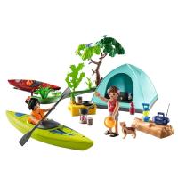 PLAYMOBIL (71425) camping con hoguera, acampada, piragüismo y fogata en la naturaleza, Family Fun - details 2
