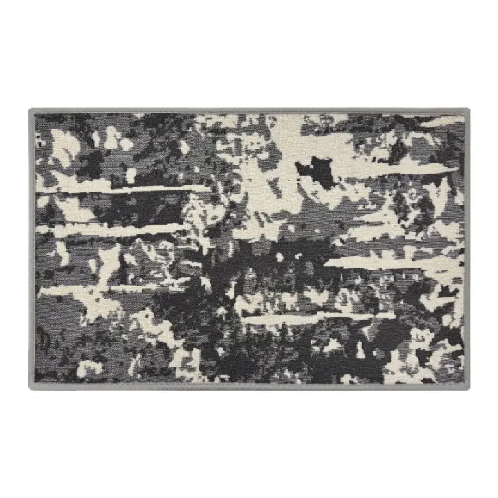 Alfombra abstracta para Sala de estar, Hogar, suciedad-Resistant, antideslizante, de Goma, para Puerta de entrada, Ligera, de lujo, rápido de cuidar, Con Buzzle de terciopelo - 1