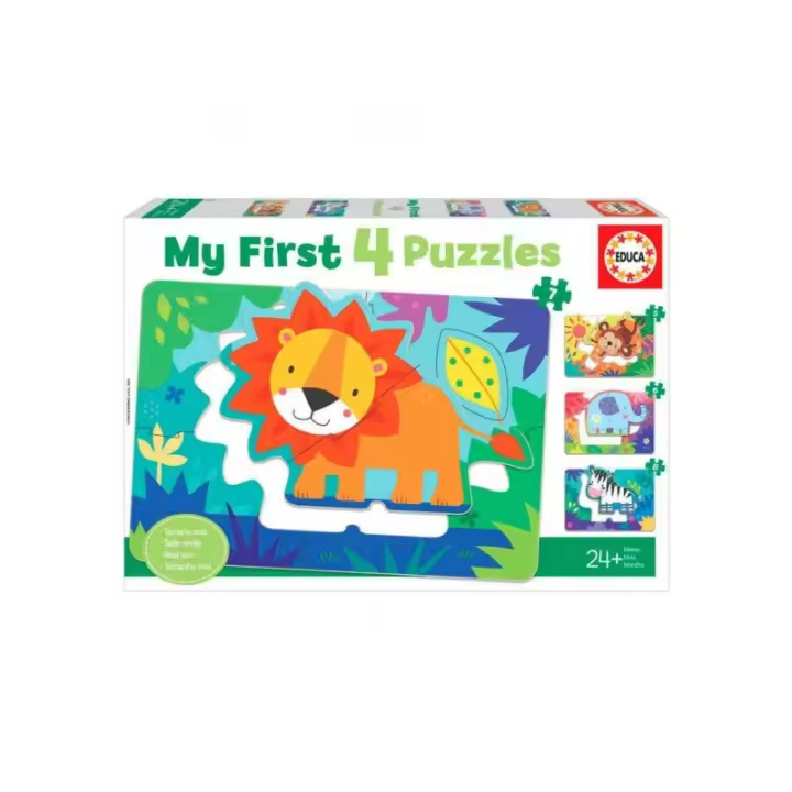 Puzzle Progresivo 5-6-7-8 Piezas Animales de La Selva My First Puzzle edad +2 años EB88976 - 1