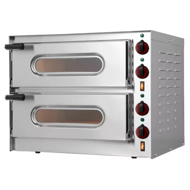 EURAST HORNO PIZZAS INDUSTRIAL 2 CÁMARAS ELÉCTRICO PARA 1+1 PIZZAS Ø 360 - 3200 W 230/1V 550x430x435 mm - 30 Kgs - 1