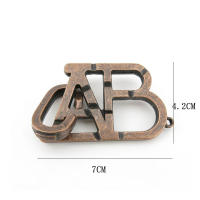Juego De Logica ABC Lock Metal Puzzles Brain Teasers IQ Para Adultos Y Niños Juguetes Educativos Juegos De Ingenio Geométricos 3D - details 2