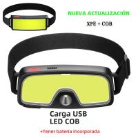 Linterna Frontal LED COB 180° Con 3 Modos Recargable Por USB Lámpara De Cabeza Para Senderismo Y Camping - details 4