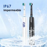Cepillo De Dientes Eléctrico Rotativo Inteligente Recargable Con 4 Cabezas De Reemplazo Suaves Para Adultos Limpieza Profunda Modo Suave Y Placa - details 8