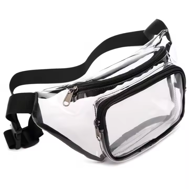 Bolso De Cintura Para Mujer En PVC Bolsa De Hombro Transparente Para Playa Viajes Running Estilo Casual Sin Patrón - 1