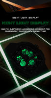 Reloj De Pulsera Digital SANDA Para Hombre Resistente Al Agua Con Display LED Y Múltiples Funciones Deportivas Y Militares De Silicona - details 10