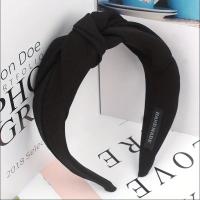 Nueva Moda Diademas Con Nudo Para Mujeres Color Sólido Cinta De Tela Ancha Accesorio De Cabello Suave Diadema Decorativa Para Todas Las Estaciones - details 11