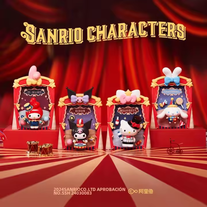 Figura De Acción JAKA Sanrio Circus Normol Kuromi Hello Kitty Melody Desmontable Juguetes Para Niños Regalo De Colección De Modelos Unisex - 1