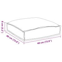 vidaXL Cojín de Exterior Set de 4 Taupe Tela de Poliéster 40 x 40 x 8 cm - details 7