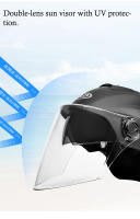 Casco De Motocicleta Eléctrico V E-Scooter Seguridad Ligero Urbanidad Para Hombres Y Mujeres Equipo De Moto Estilo Chopper Verano - details 4