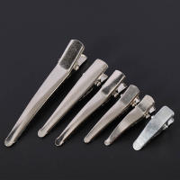50pcs Pinzas Para Cabello De Alligator Con Dientes Base En Metal Para Joyería DIY Tamaños 25-60mm Herramienta De Negocios De Juego - details 2