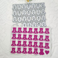 Spanish Happy Birthday Heart Love Bow Alphabet Bear Cherub Metal Cutting Dies Stencils Para Scrapbooking Y Embossing - details 0