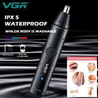 VGR 2en1 Afeitadora Eléctrica Recargable Para Rostro Y Cuello Ajuste De Pelo Del Nariz Y Orejas Cejas Trimmer Para Hombres Y Mujeres Cuidado Personal - details 1