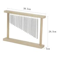 Acordeón De Viento De Madera Con Marco De Pie 20 Tonos Instrumento De Percusión Decorativo Con Palos Para Jardín Y Interiores Para Niños Y Adultos - details 1