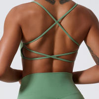 Sudadera Deportiva Para Mujer De Terciopelo Suave Alta Elasticidad Y Secado Rápido Cross Back Yoga Running Fitness Workout - details 28